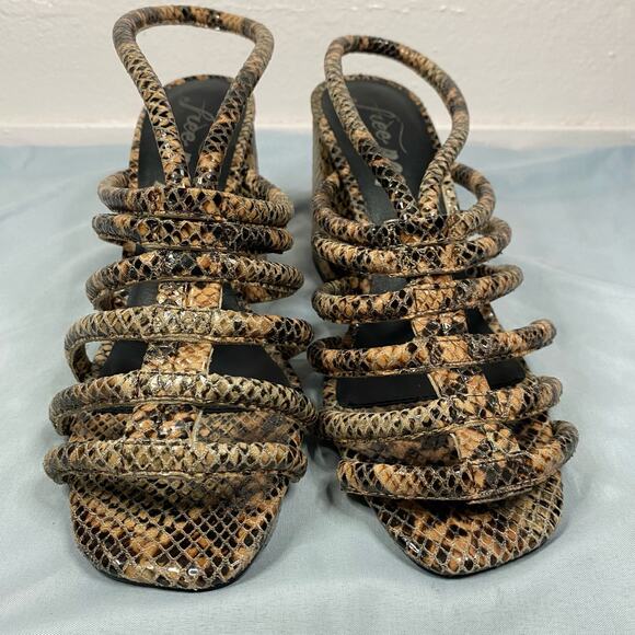 Free people colette cinched Shoes Block heel Womens Size 8 - Picture 3 of 9